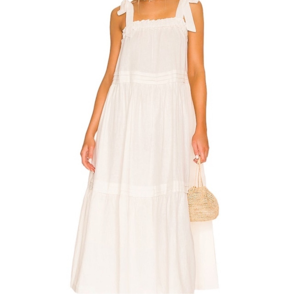 Cleobella Abigail Ankle Maxi dress in Ivory